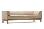 ARCO Designer Relax Sofa mit Holzgestell in schräger Seitenansicht