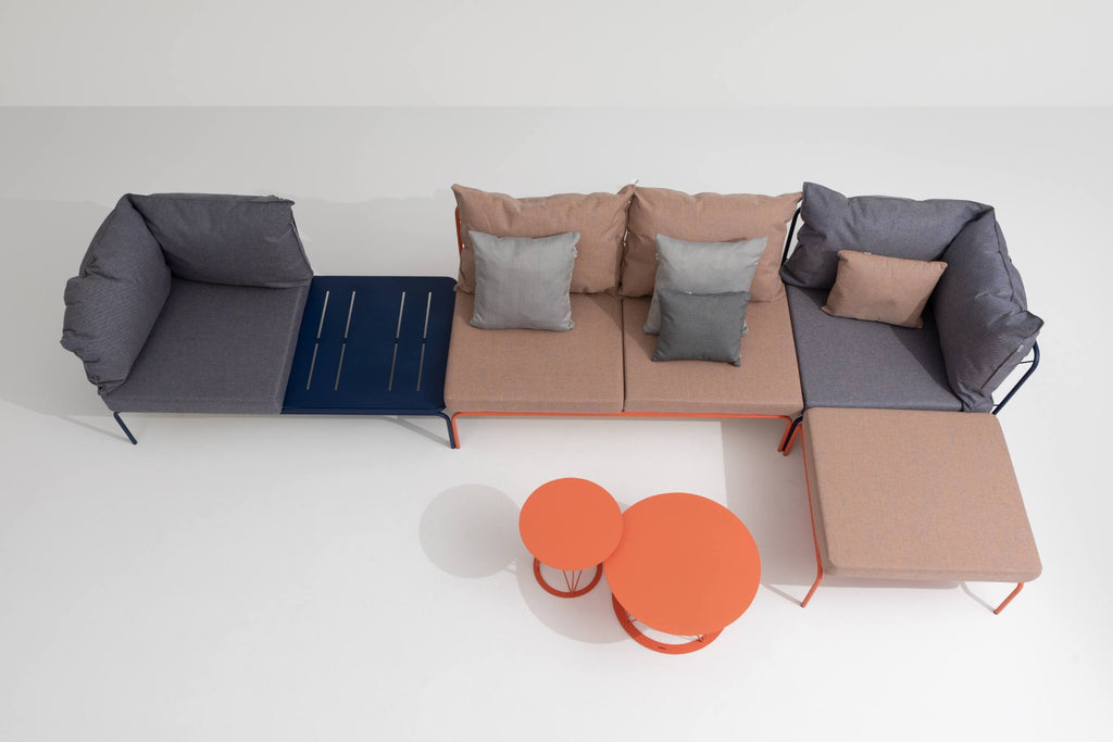 ATAMAN Designer Modulares Gartensofa 80 von GARDA – Draufsicht der modularen Anordnung