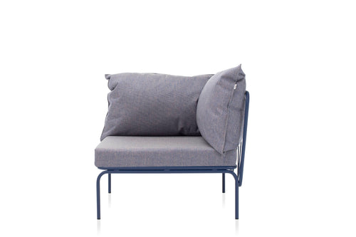 ATAMAN Designer Modulares Gartensofa Eckelement 80 von GARDA – Seitenansicht mit bequemen Polstern