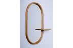Spiegel mit abgerundeter Holzform – Ansicht seitlich