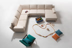 BELLA Designer  Modular Sofa von EXTRAFORM als große Eck-Wohnlandschaft
