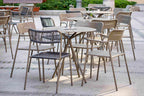 BIANCA Outdoor Tisch mit Stühlen Restaurant Ambiente