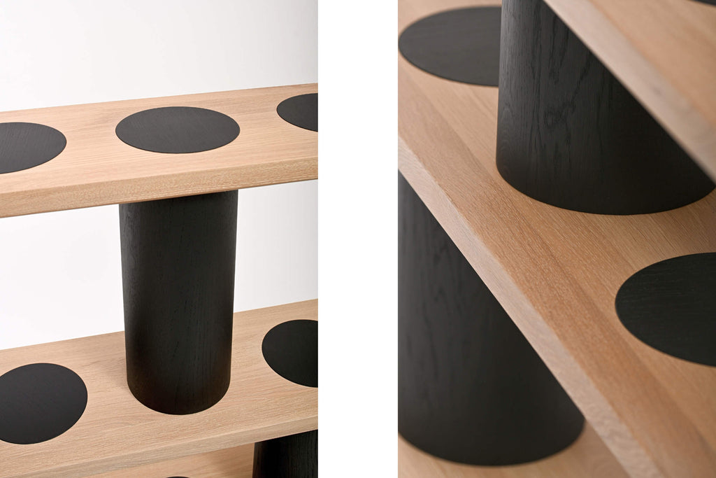 Nahaufnahme der Oberflächenstruktur des Regals