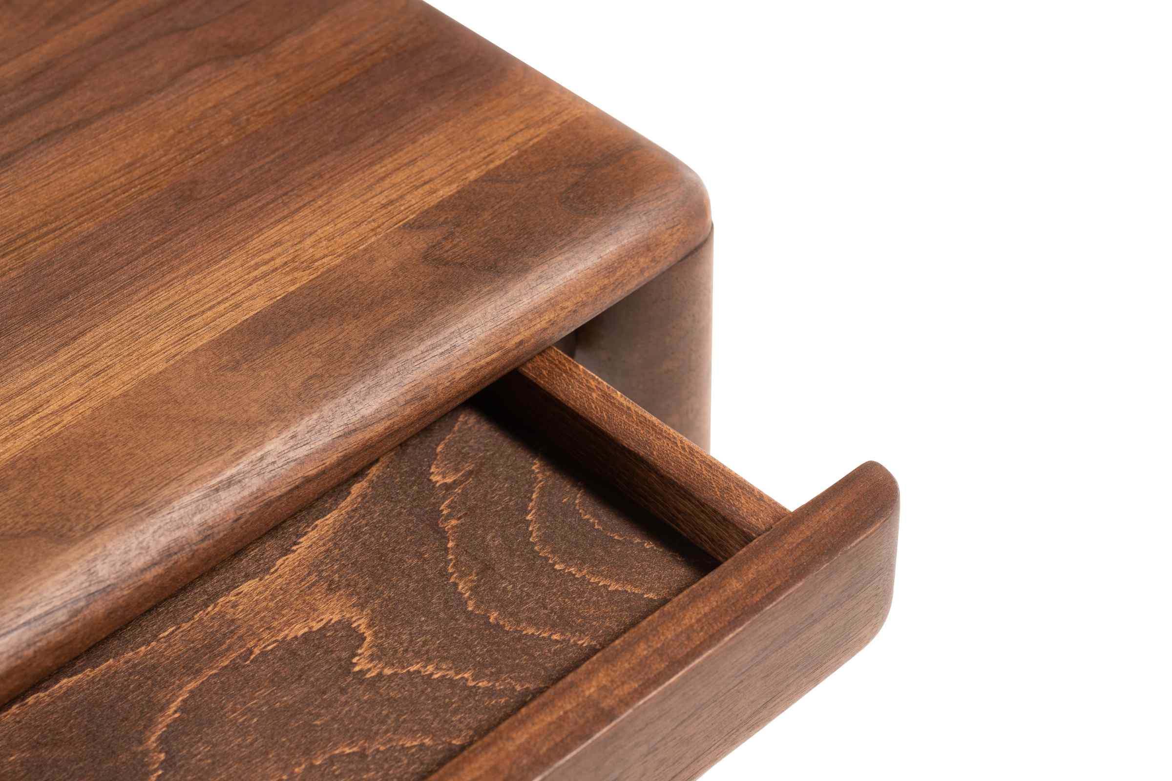 Detailansicht der Schublade des Designer Sekretärs