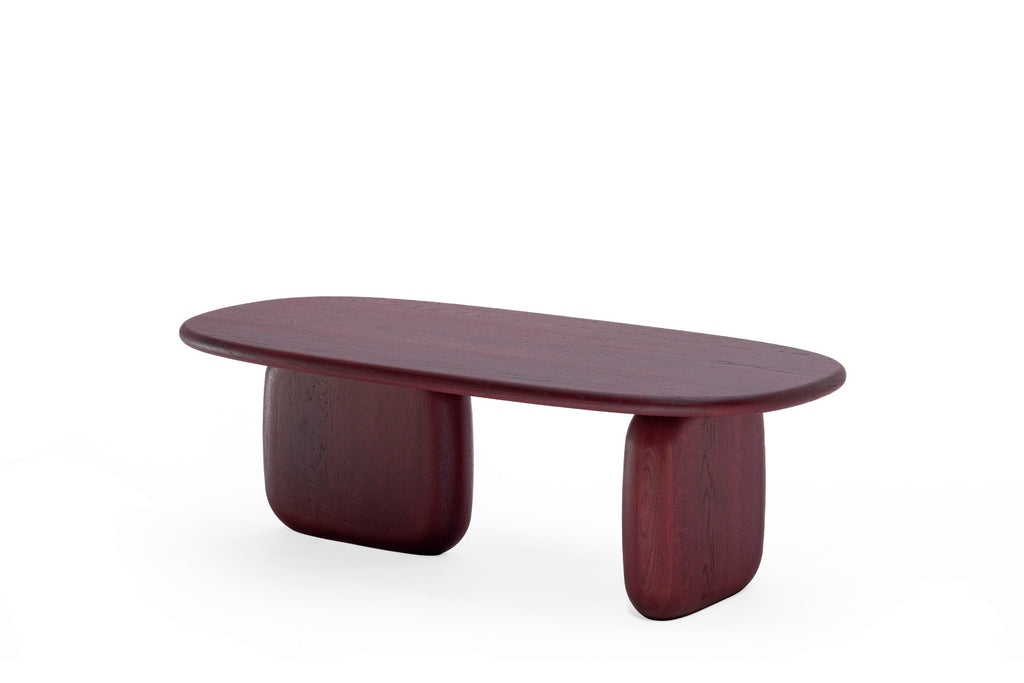 Seitenansicht des CAIRN Designer Couchtisches von Woak