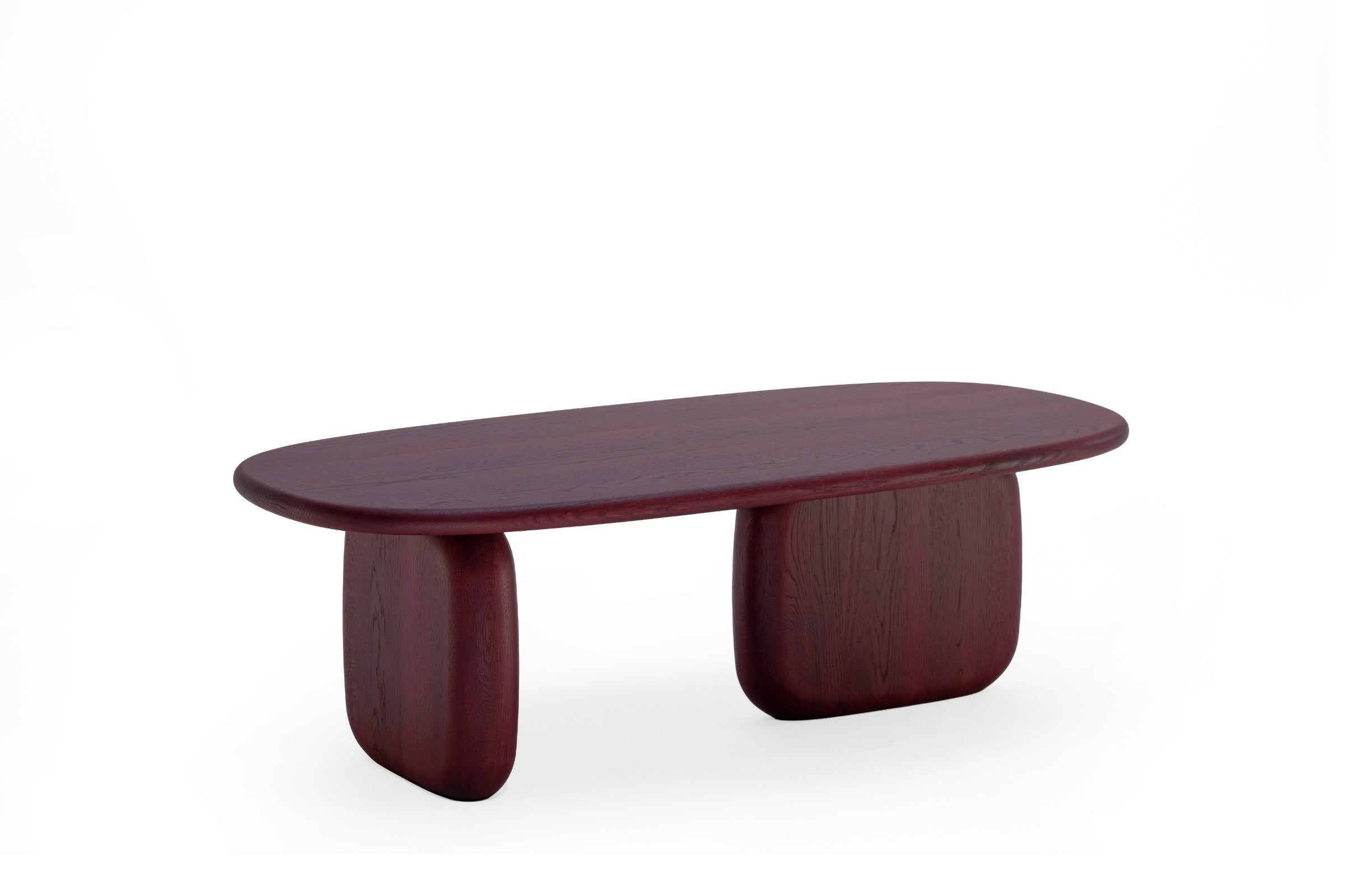 Seitenansicht des Couchtisches von Woak