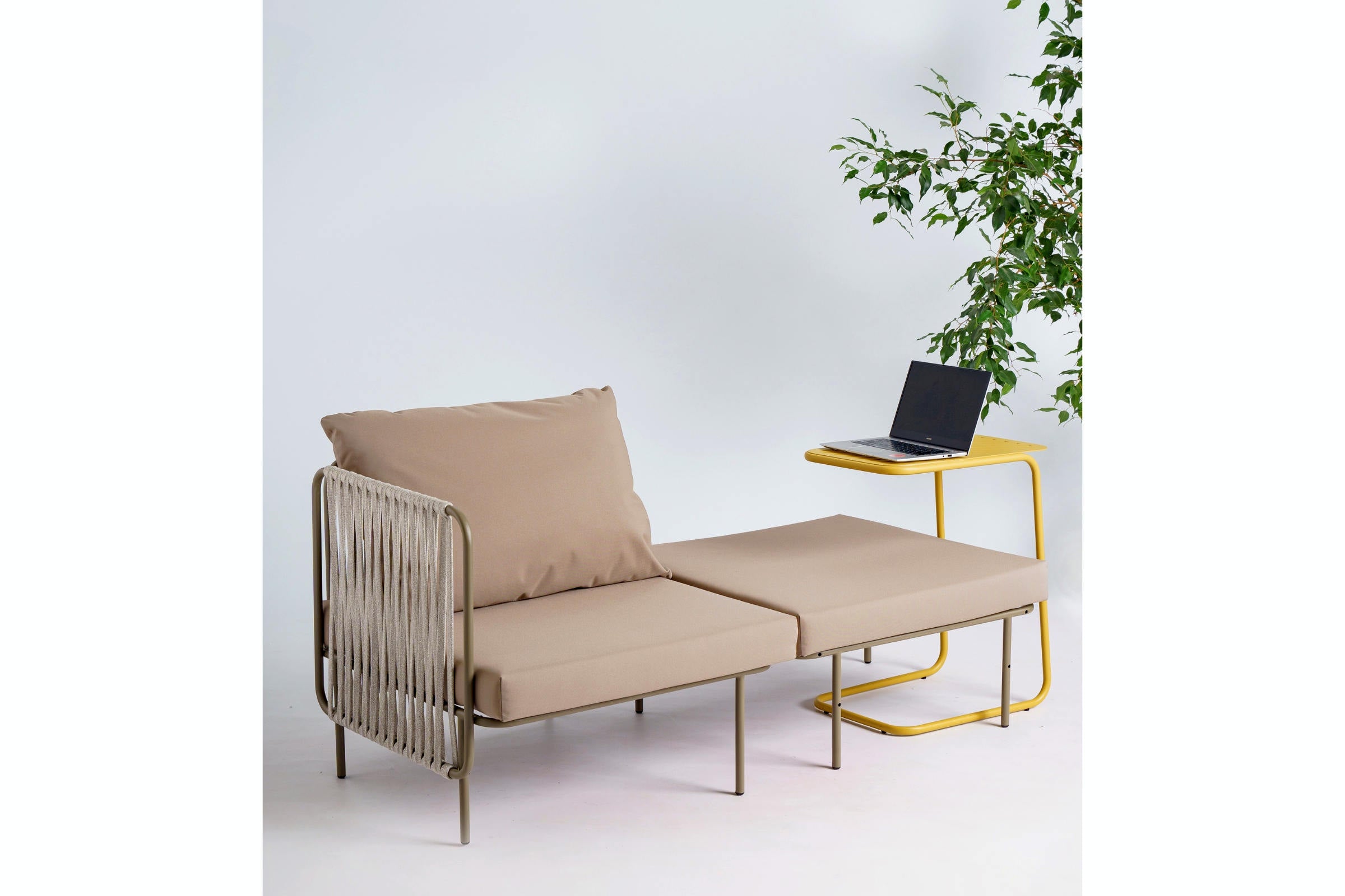 COMBO Gartensofa mit Beistelltisch – stilvolle Outdoor Lounge