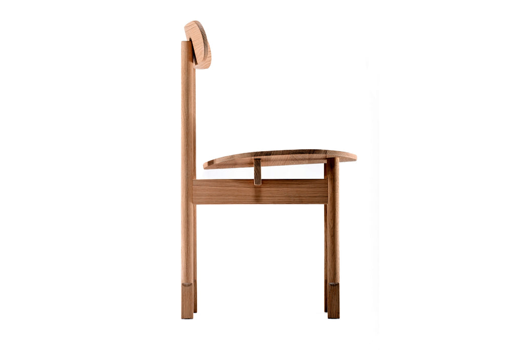 Seitenansicht des DINER Designer Stuhls 