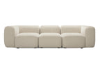 DOLMEN Designer Modular Sofa von Volumen als dreisitzige Variante in Beige