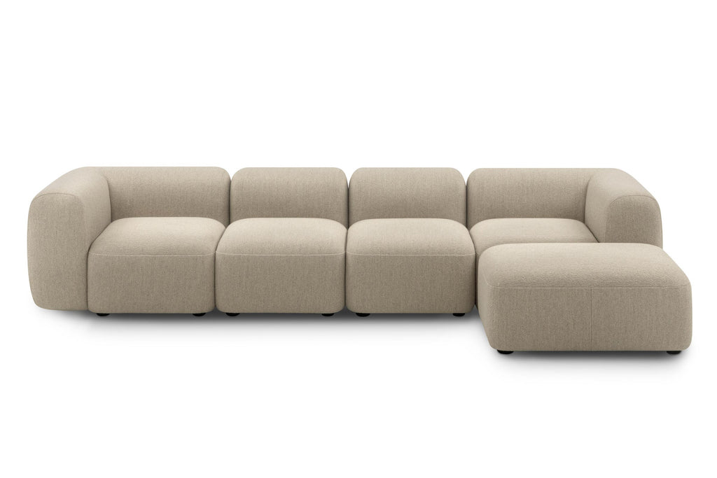 DOLMEN Designer Modular Sofa als großzügiges Ecksofa mit Chaiselongue
