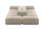Designer Modular Sofa mit gegenüberliegenden Sitzreihen und offenen Enden