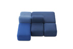 DOLMEN ISLAND Designer Modular Sofa von Volumen in blauer modularer Anordnung