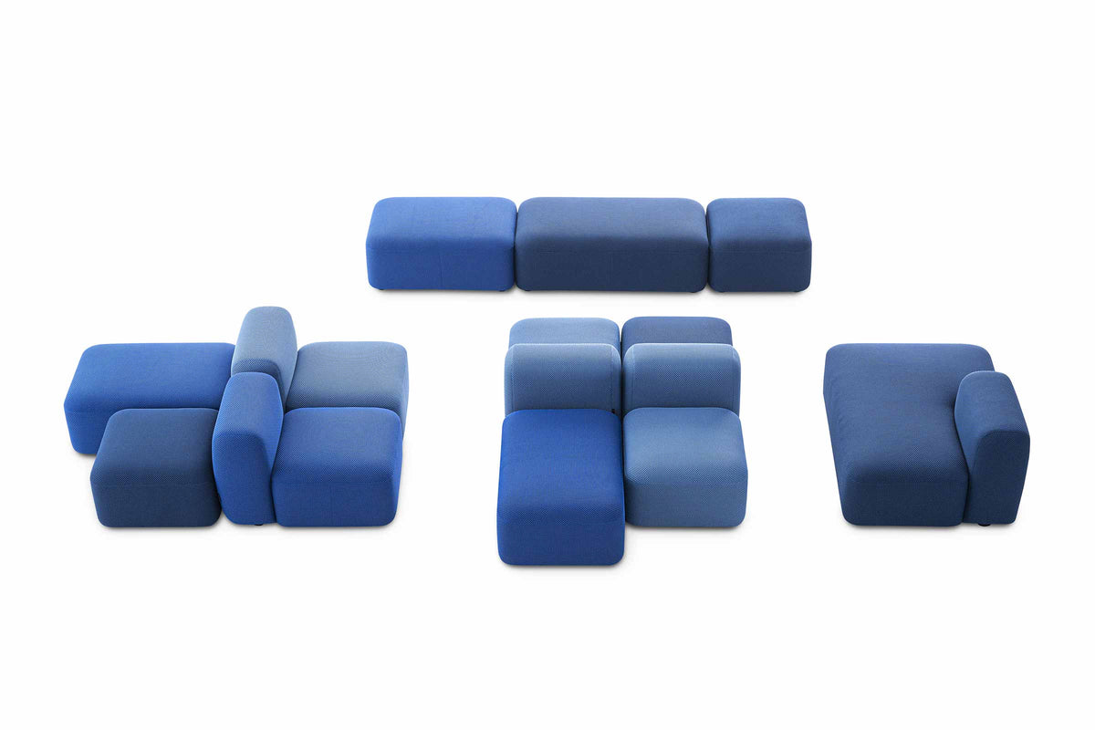 DOLMEN ISLAND Designer Modular Sofa von Volumen mit drei Sitzplätzen