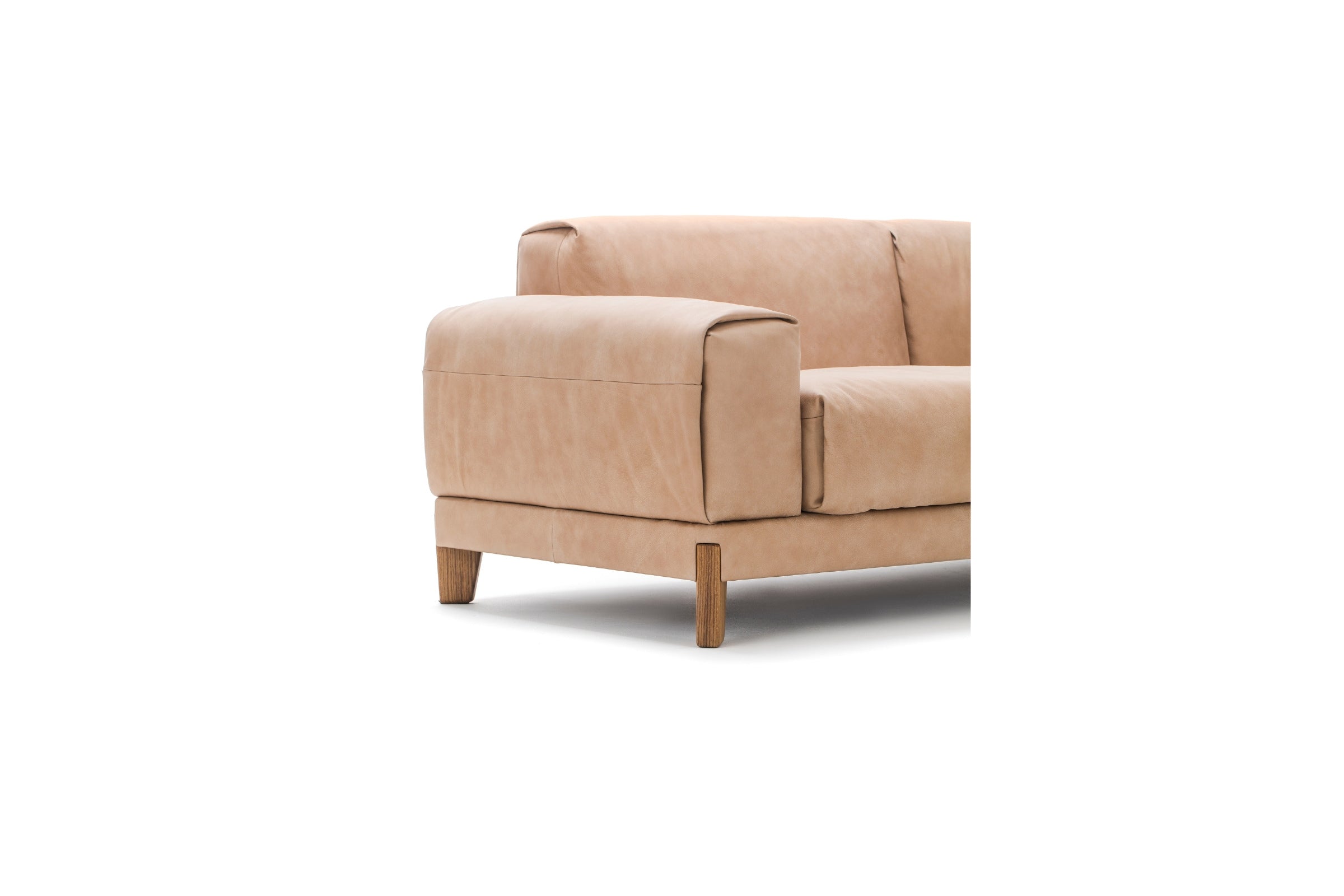 Seitenansicht des Sofas in Detail