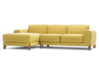 Mit Chaiselongue links in Frontansicht