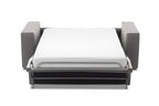 Designer 2-Sitzer Schlafsofa von EXTRAFORM mit ausgeklappter Liegefläche