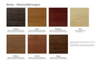Holzmuster von EXTRAFORM - Buche schwarz, eiche, mahagoni, natur, walnuss, kirsche und wenge