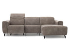 JOY Relax Sofa mit Chaiselongue und verstellter Kopfstütze