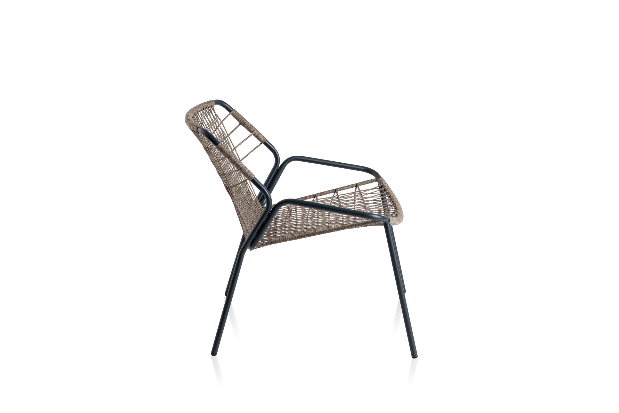 KAPUA Designer Gartensessel von GARDA – Seitenprofil