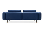 KUBIK Designer Sofa von Volumen in Blau in Rückansicht
