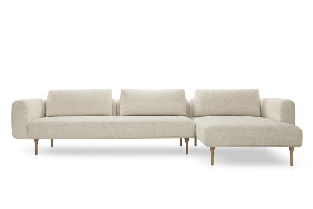 KUBIK Designer Modular Sofa von Volumen mit Chaiselongue rechts