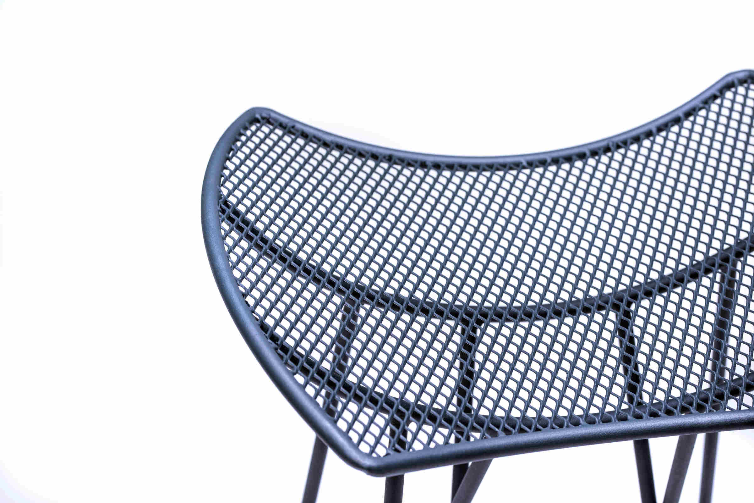 Nahaufnahme der Sitzfläche vom Designerhocker