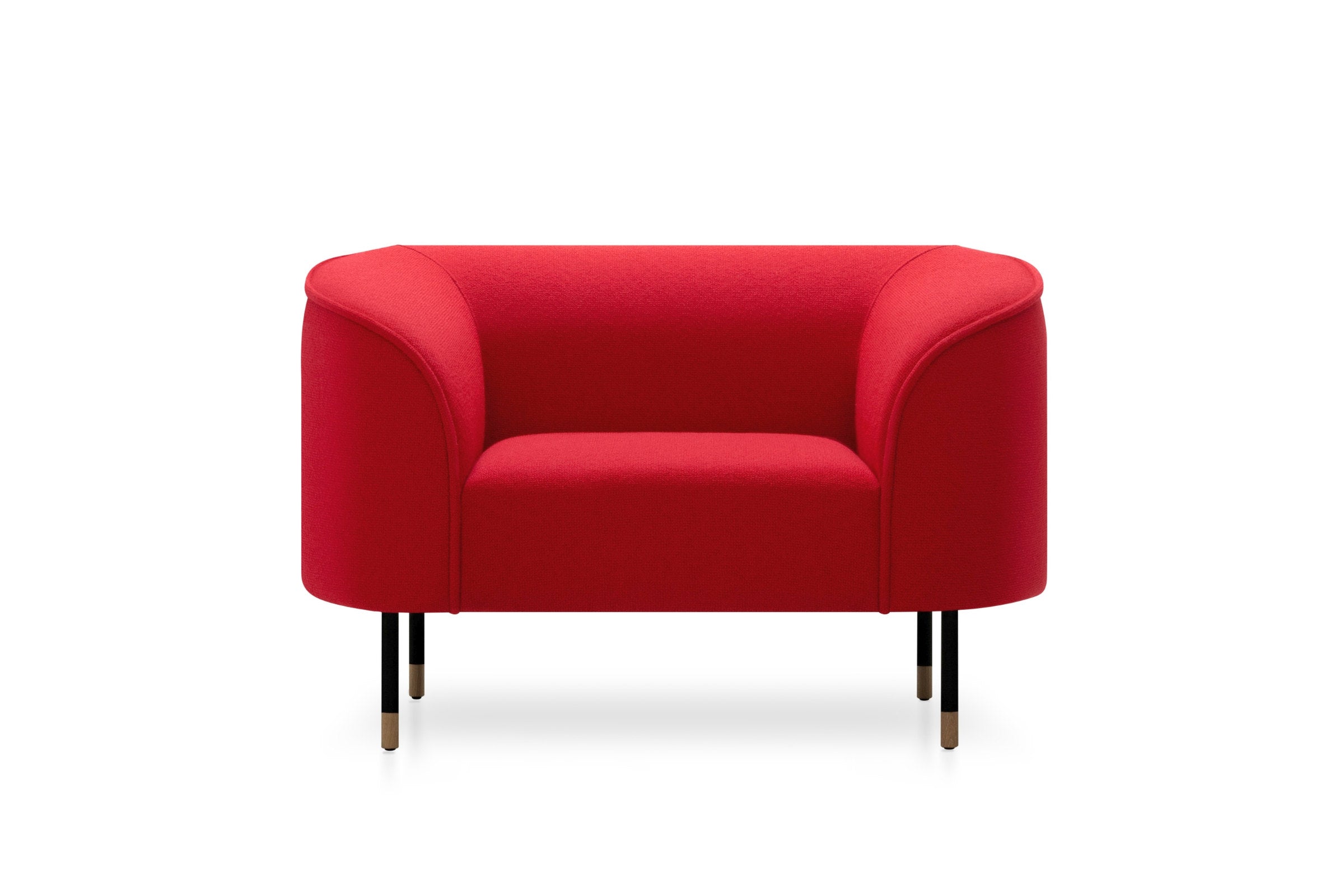 Le Mans Designer Sessel in Rot – Frontalansicht