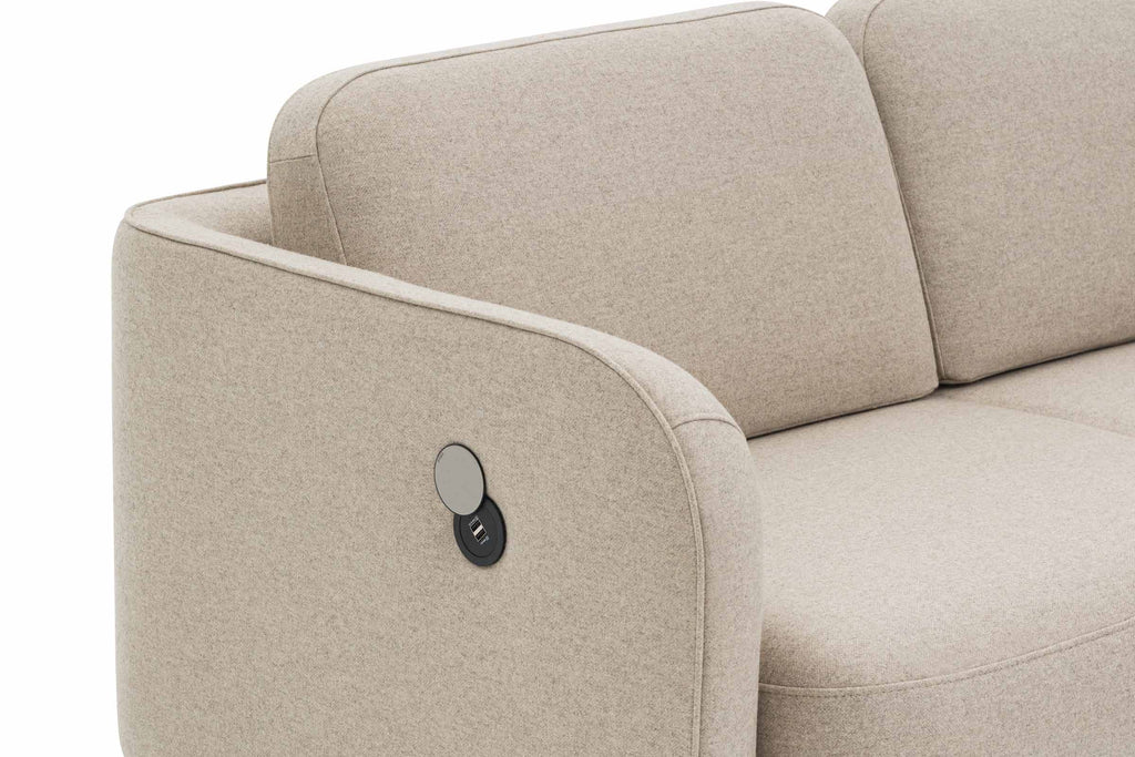 Modular Sofa von EXTRAFORM mit integriertem USB-Anschluss