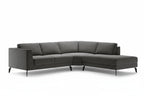 In Dunkelgrau mit Chaiselongue rechts
