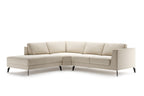 In Beige mit großzügiger Chaiselongue links