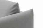 LUNA Designer Schlafsofa Detailansicht von Armlehne und Rückenpolster