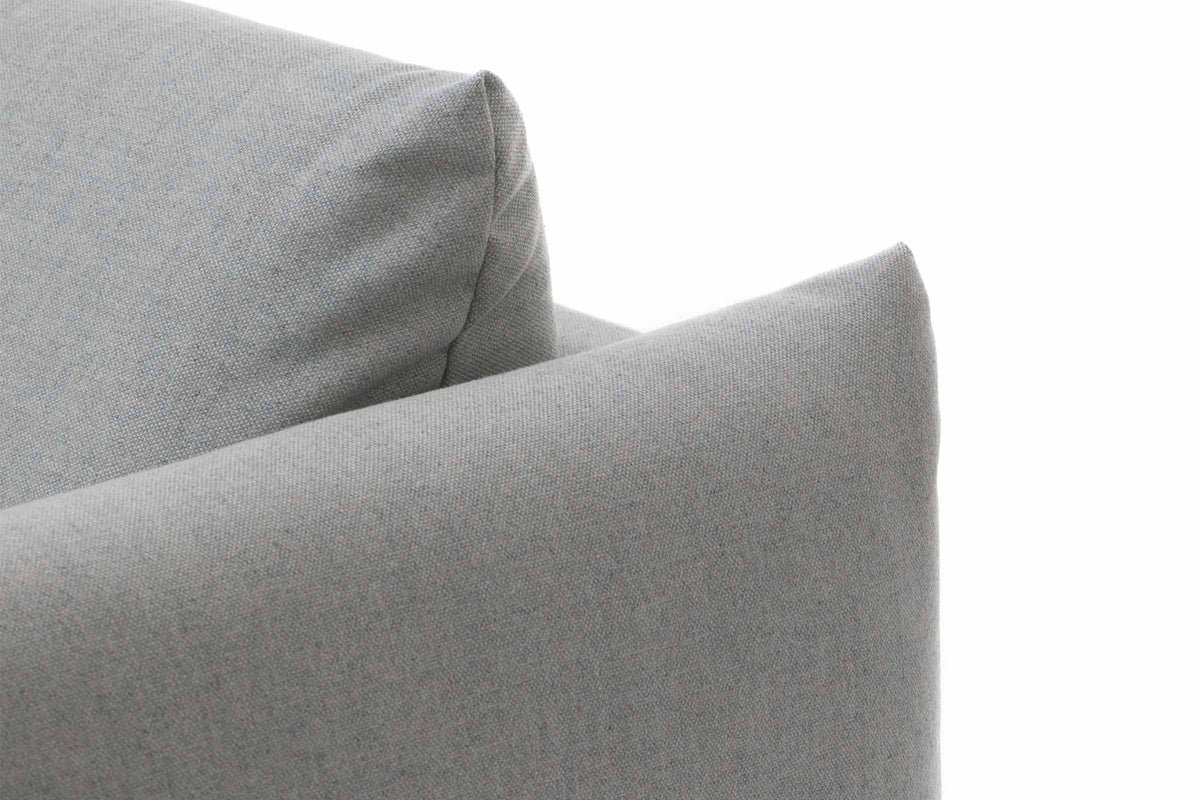 LUNA Designer Schlafsofa Detailansicht von Armlehne und Rückenpolster