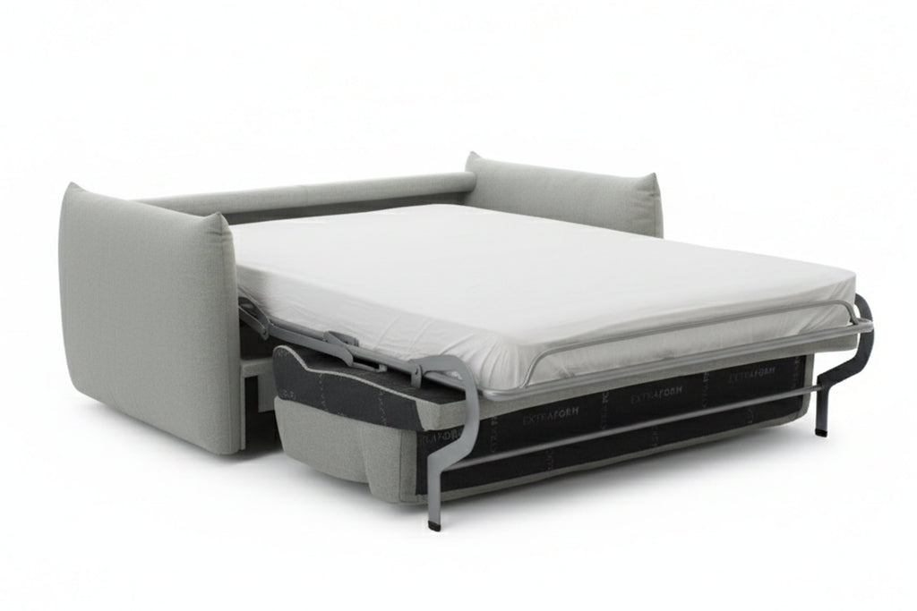 LUNA Designer 2-Sitzer Schlafsofa mit vollständig ausgeklappter Bettfunktion