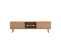 MALIN Lowboard aus Massivholz mit Holzbeinen und Nische - SOLIDMADE | Design Furniture