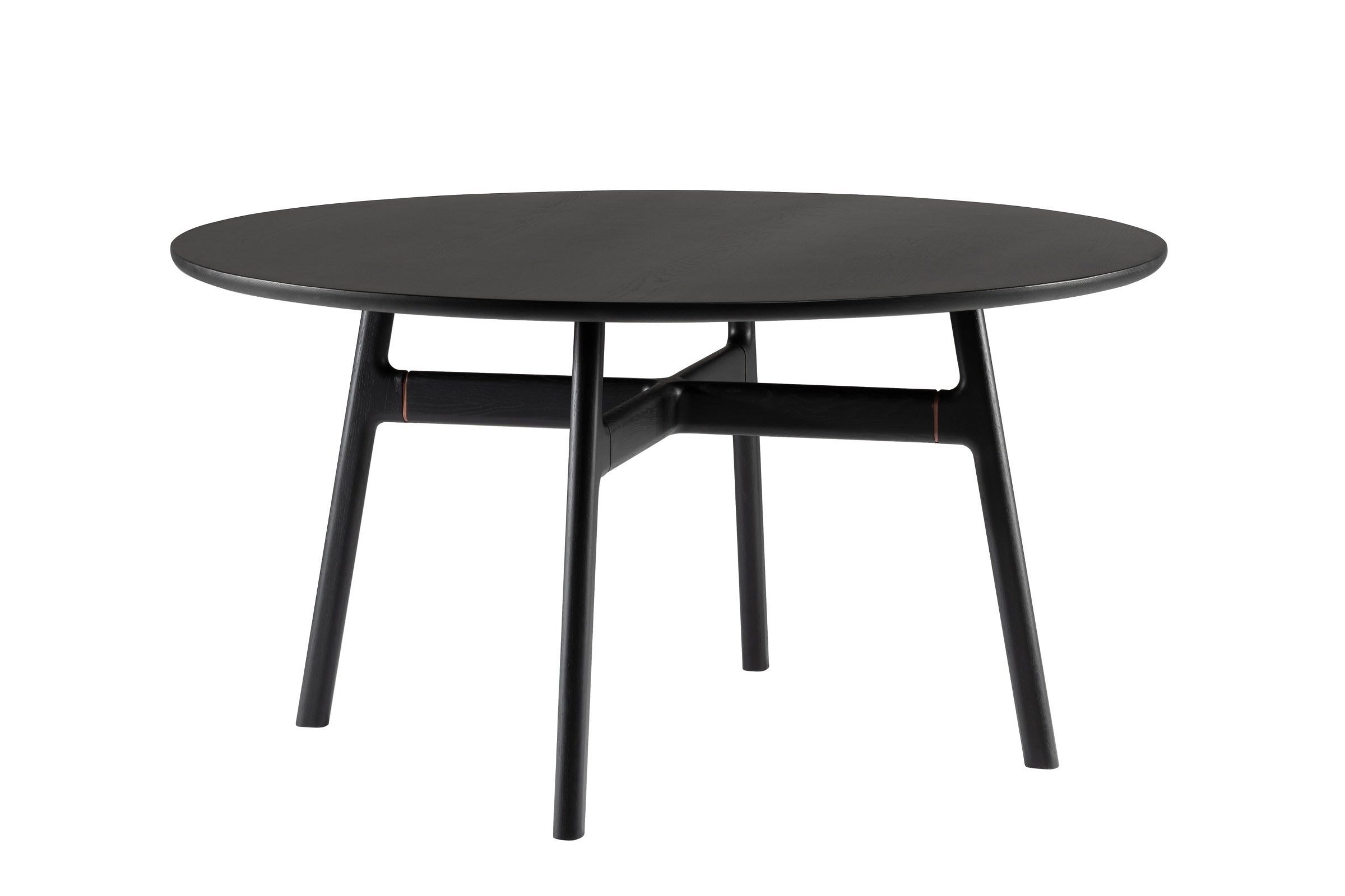 Schwarzer MARSHALL Esstisch von Woak, modern und stilvoll, mit vier Beinen