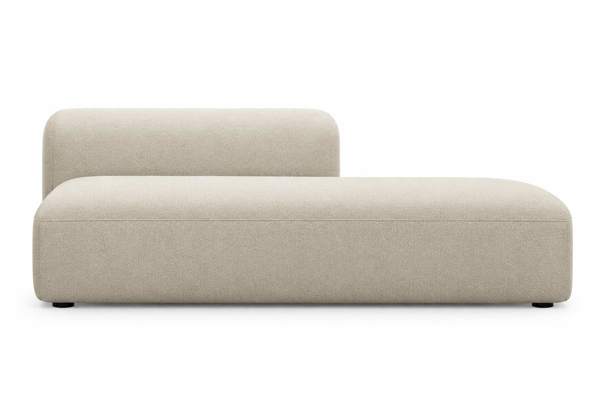 Sofa Modul mit kurzer Rückenlehne links in Beige