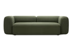 MONOLITE Designer Sofa in Dunkelgrün mit breiten Armlehnen und weicher Sitzfläche