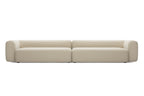 MONOLITE Designer Modular Sofa von Volumen als gerades Sofa mit vier Sitzplätzen
