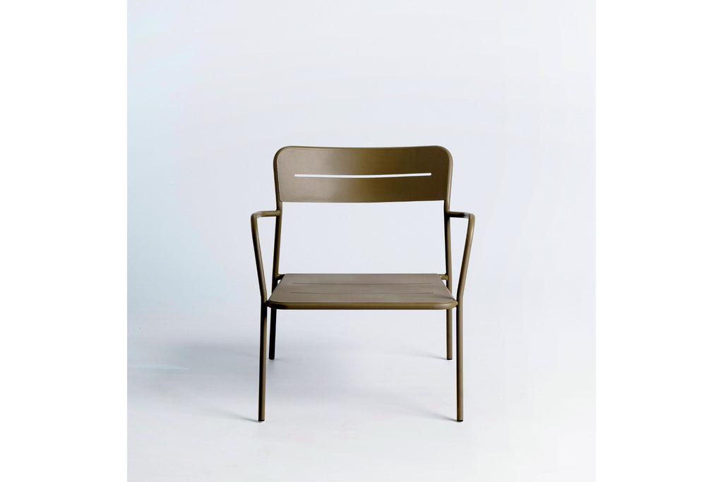 Gartensessel ohne Sitzkissen – komfortabler Outdoor Sessel - Frontansicht
