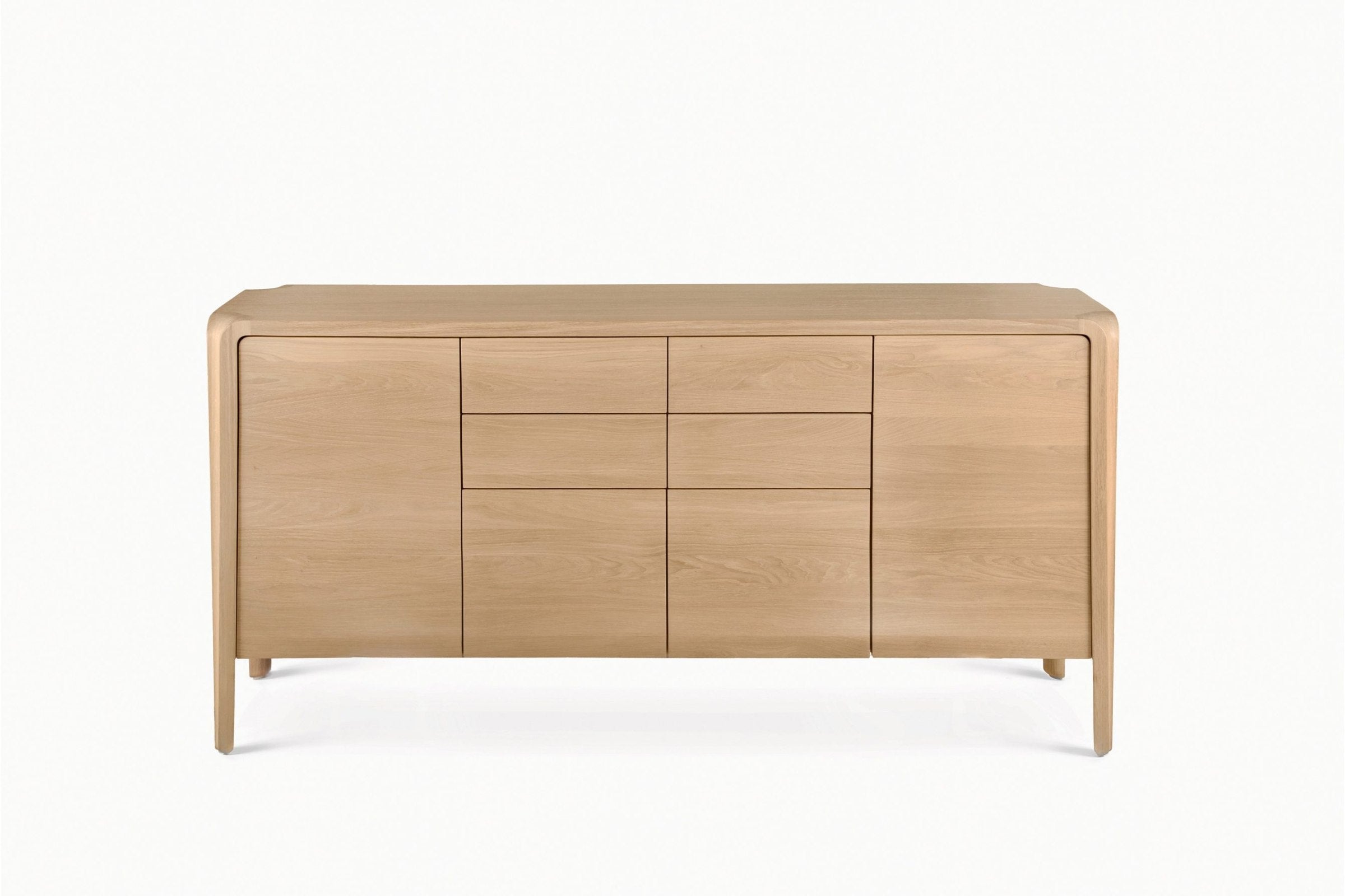 PRIMUM Designer Sideboard von GoEs aus lichtgeöltem Massivholz-Eiche – Vorderansicht