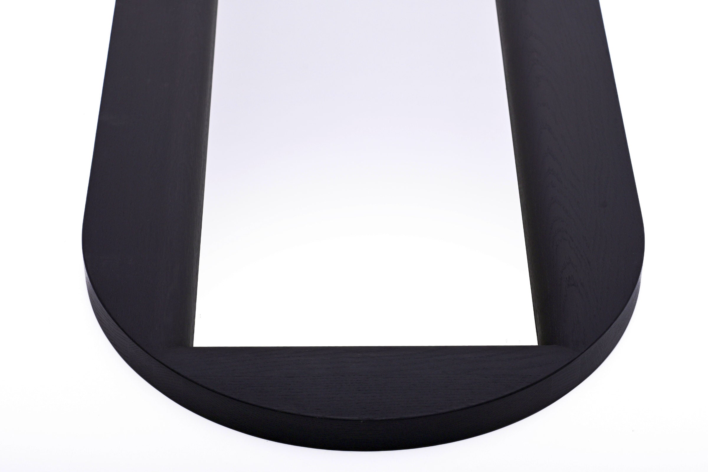 Spiegelrahmen aus Massivholz – untere Ecke Detail