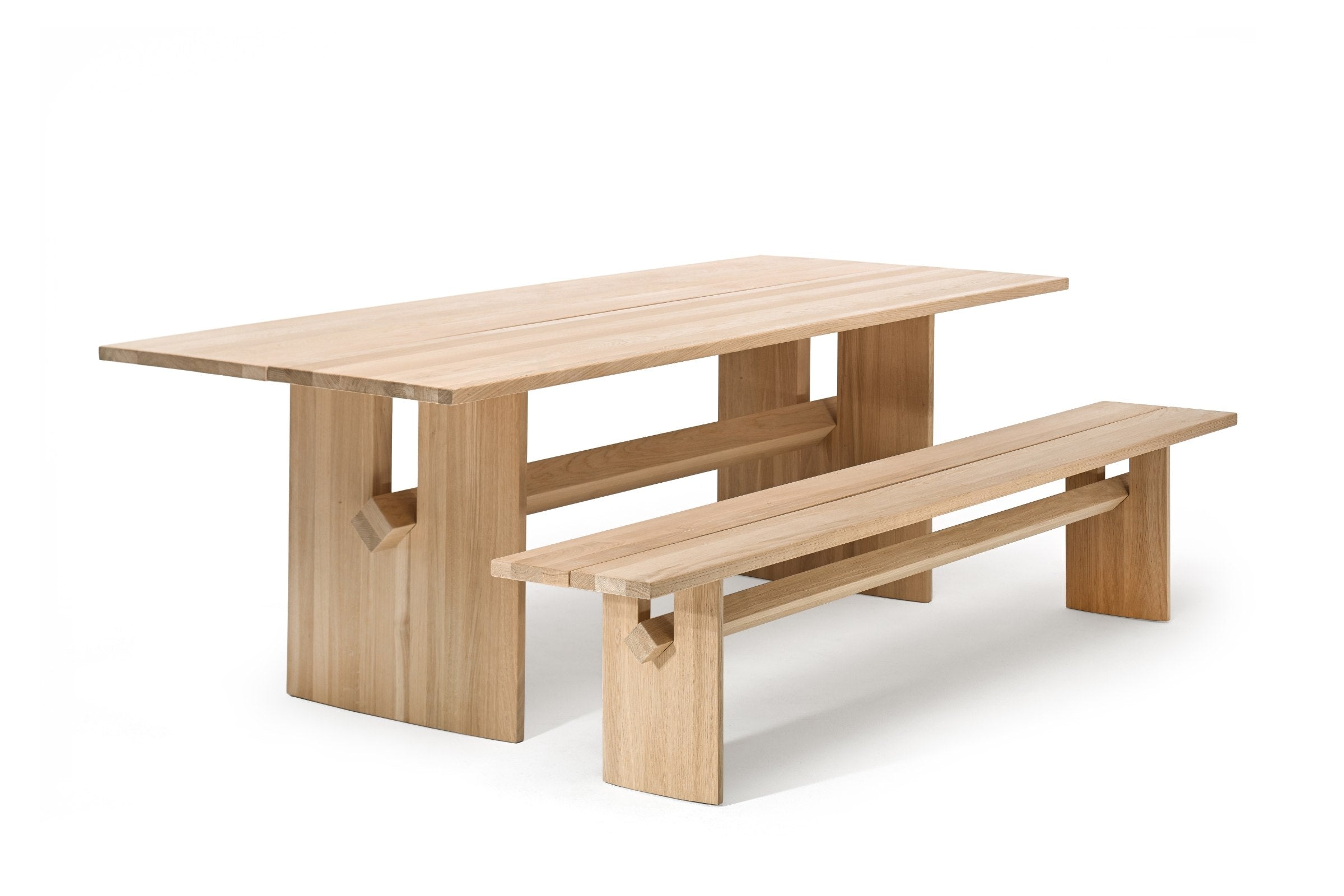 Sitzbank und Esstisch Kombination von Woak