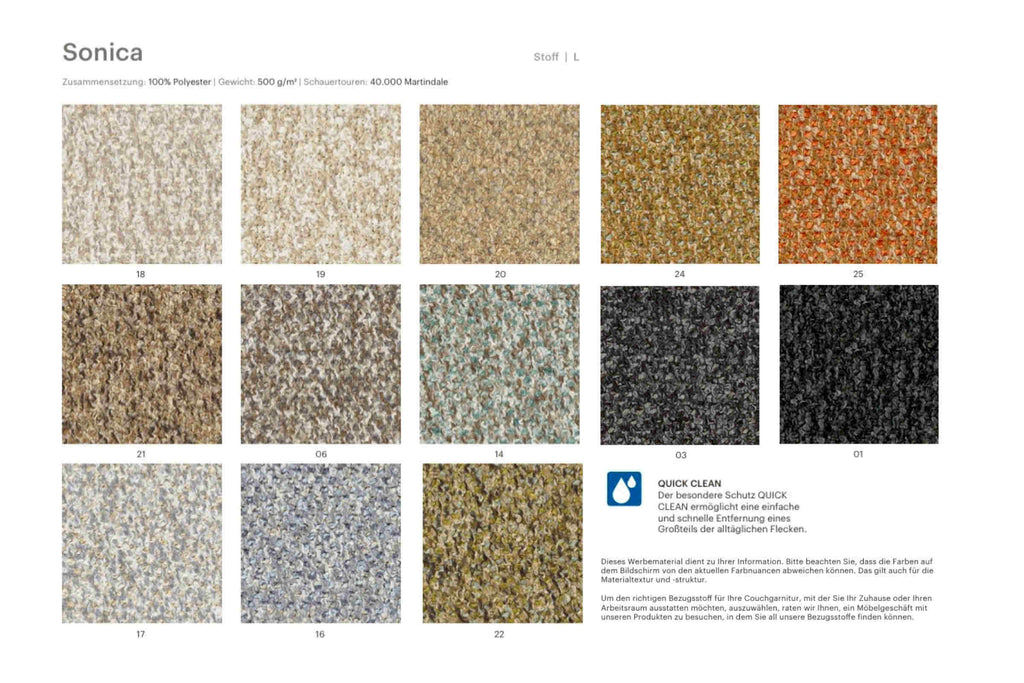 Stoffmuster L von EXTRAFORM - Sonica