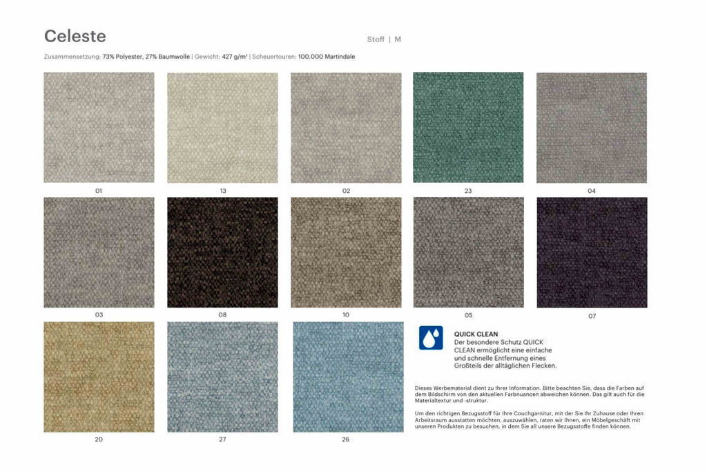 Stoffmuster M von EXTRAFORM - Celeste