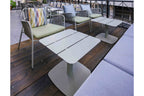 Gartenclubtisch Detail – minimalistischer Outdoor Tisch