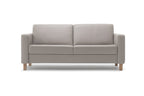 TOBACCO Designer 2-Sitzer-Sofa von EXTRAFORM in Leder – Frontansicht