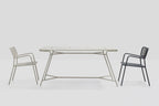 TOTEM Designer Gartentisch L200 von GARDA – moderne Metallkonstruktion