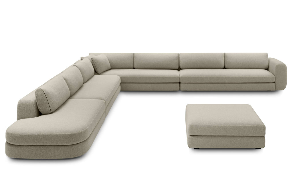 Modular Sofa von Volumen als großzügiges Ecksofa mit Chaiselongue links