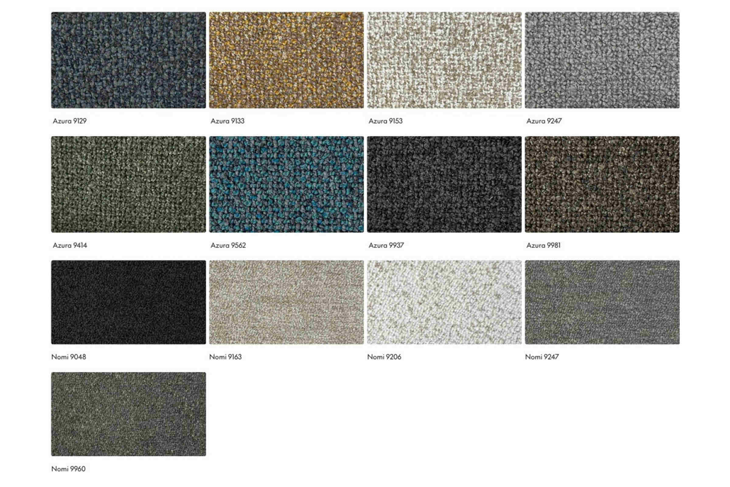 Volumen Stoff Azura, Nomi