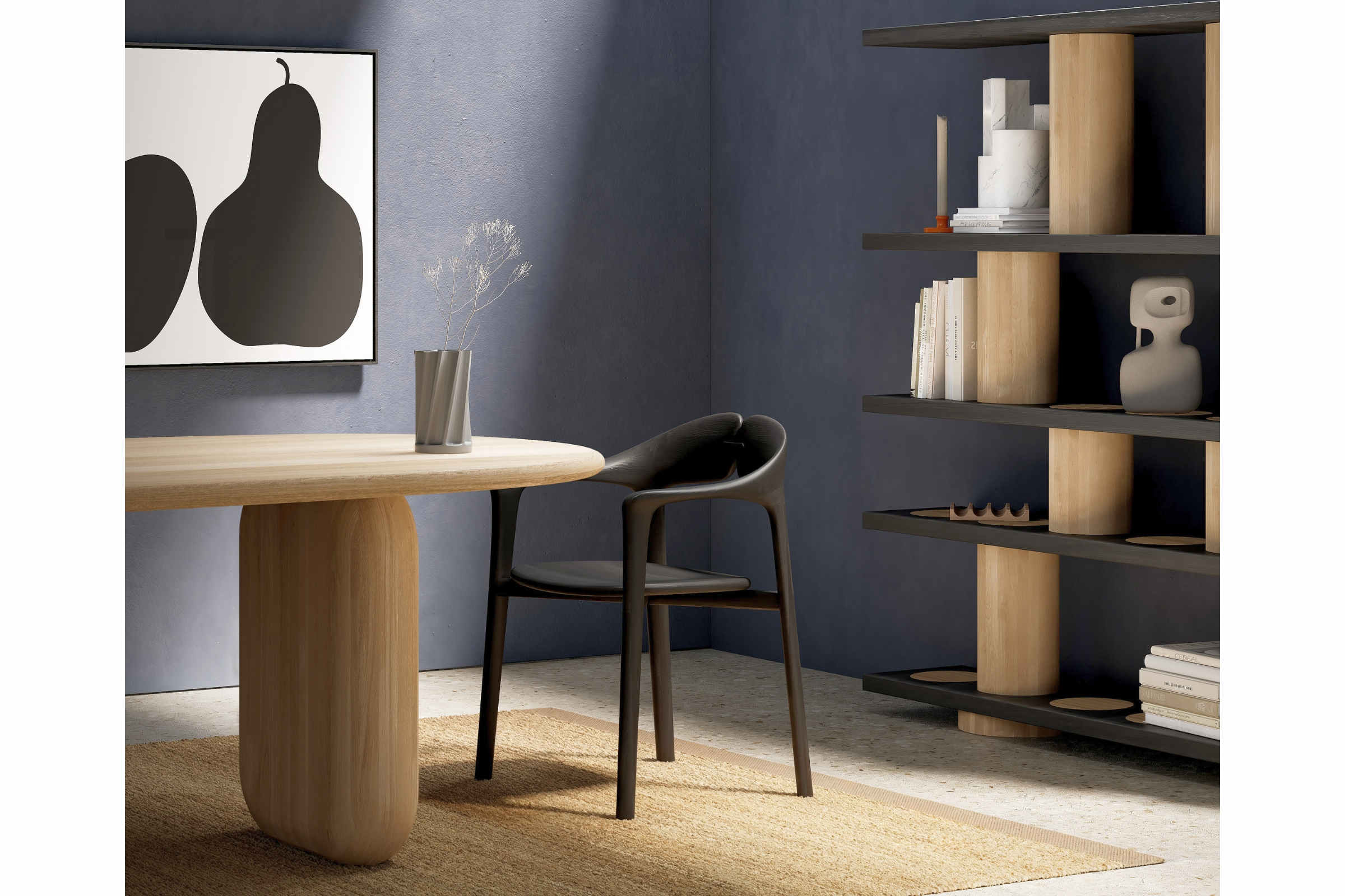 Designer Stuhl von Woak in einem modernen Ambiente